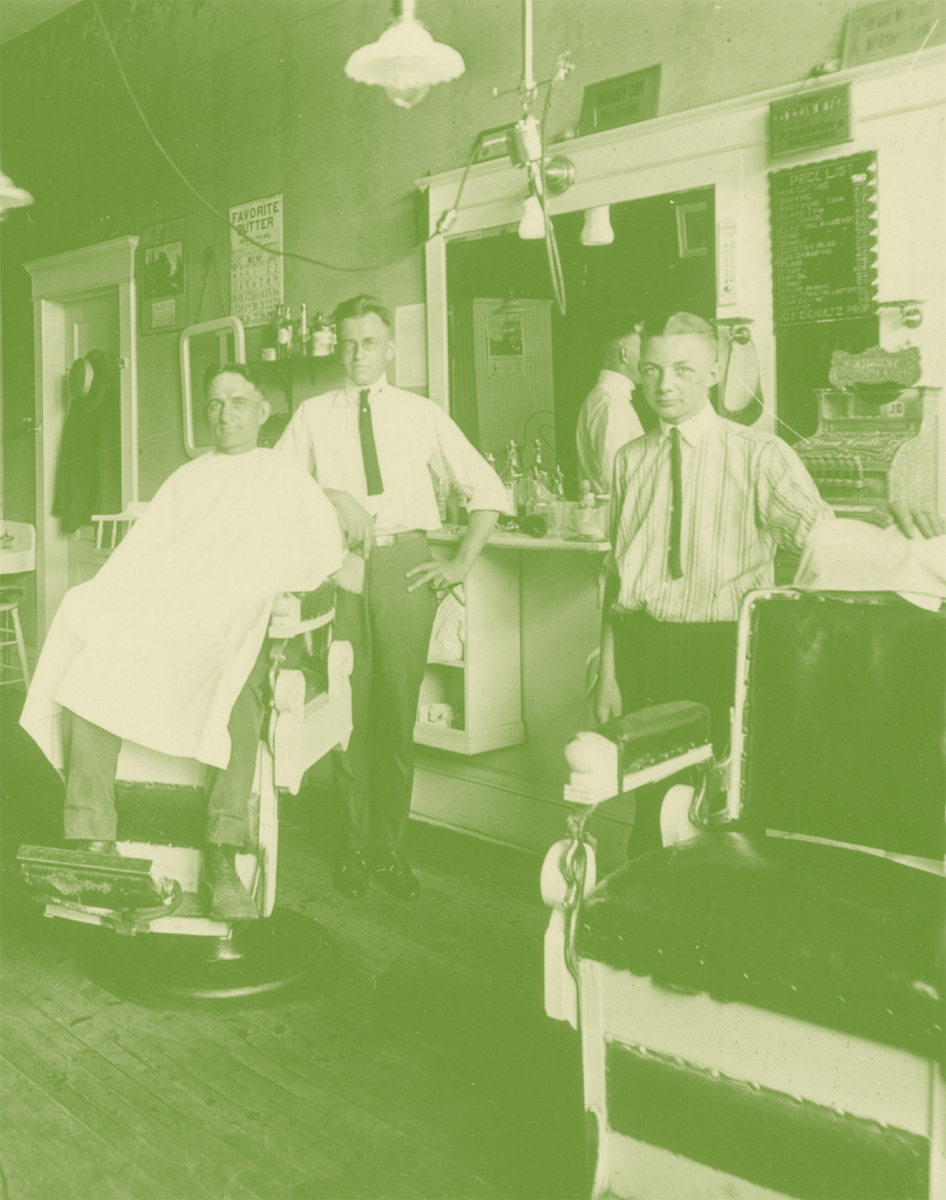 INSIDE CARLS BARBER SHOP C 1921 Perhaps this was when Sparky began - photo 5