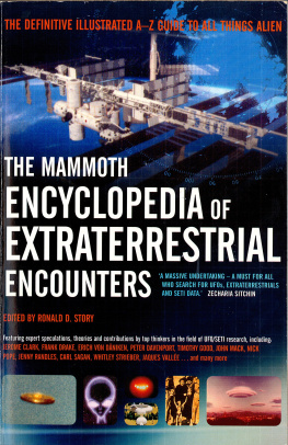 Story The mammoth encyclopedia of extraterrestrial encounters