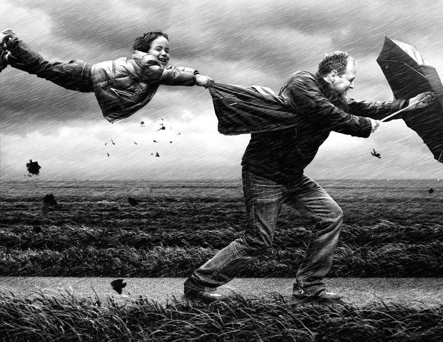 Wind by Adrian Sommeling The first step in the creation of any surreal image - photo 5