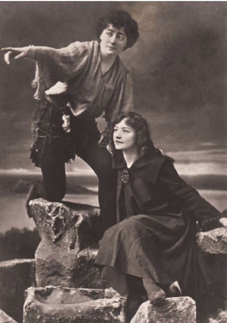 Postcard of Cecilia Loftus and Hilda Trevelyan in Peter Pan Beinecke Rare - photo 5