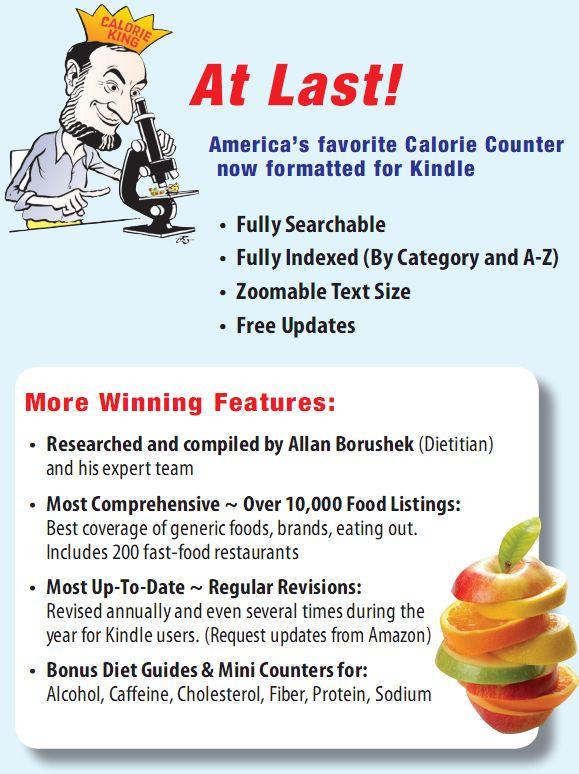 CONTENTS - features examples for Kindle 3 4 Keyboard Calorie Fat - photo 1