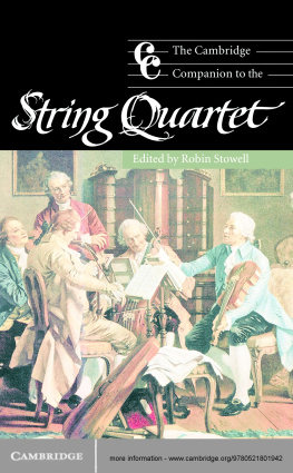 Stowell - The Cambridge companion to the string quartet