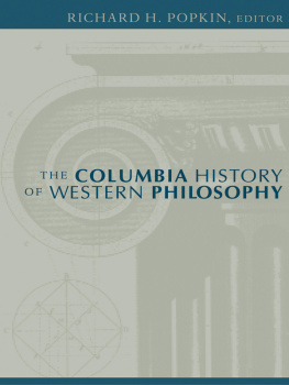 Richard Henry Popkin - The Columbia history of Western philosophy