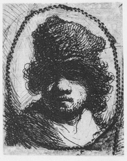 B 12 Self portrait in a fur cap in an oval border bust Only state - photo 11