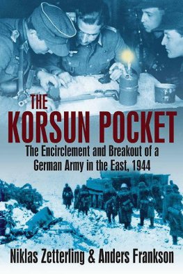 Niklas Zetterling The Korsun Pocket