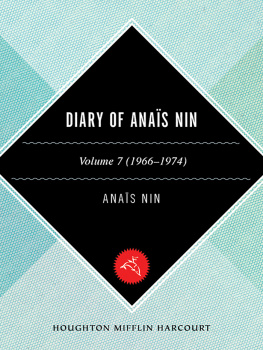 Nin Anaïs - The Diary of Anais Nin, Volume 7, 1966-1974