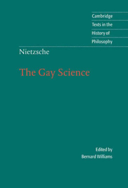 Williams Nietzsche: The Gay Science