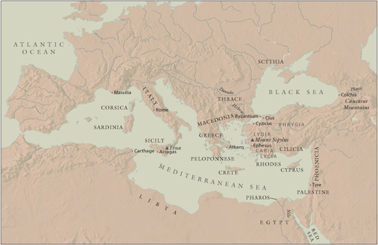 MAP B The Mediterranean Basin MAP C Ancient Greece At the time when the - photo 6