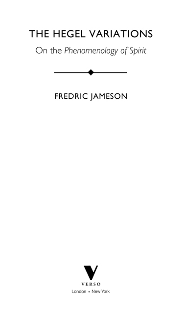 First published by Verso 2010 Copyright Fredric Jameson 2010 All rights - photo 2