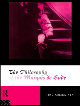 Sade The philosophy of the Marquis de Sade
