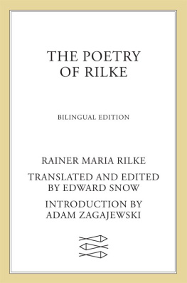 Rilke The Poetry of Rilke