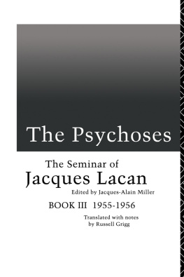 Lacan - The Psychoses