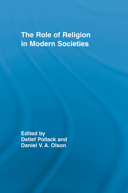 Olson Daniel V. A. The role of religion in modern societies