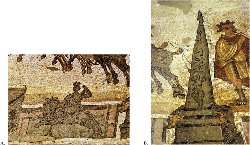 PLATE 1 Two adjacent details from the mosaic depicting the Circus Maximus in - photo 3