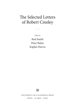 Creeley Robert - The selected letters of Robert Creeley