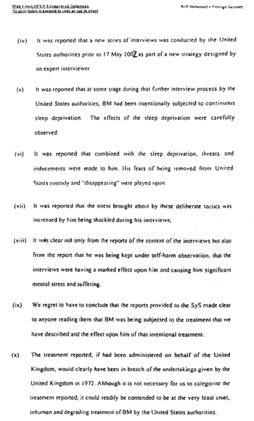 British Court of Appeals seven redacted paragraphs summarizing 42 CIA documents - photo 10