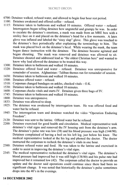 Interrogation Log of Mohammed al-Qahtani November 23 2002 to January 11 - photo 12