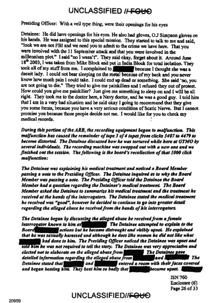 Transcript of Mohamedou Ould Slahis November 22 2005 Administrative Review - photo 17