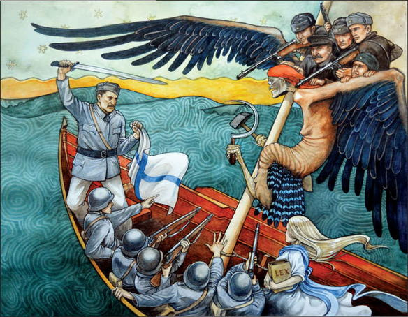 This rendition of Akseli Gallen-Kallelas The Defense of the Sampo was painted - photo 2