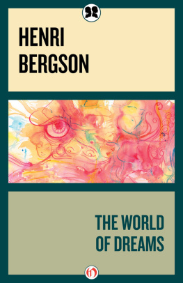 Bergson - The world of dreams
