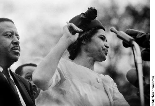 Rosa Parks speaking at the conclusion of the Selma to Montgomery civil rights - photo 2