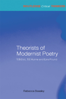 Beasley Rebecca Theorists of Modernist Poetry