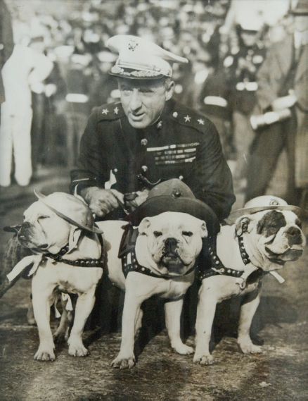 Photo courtesy of the Butler family Smedley Butler with the USMC mascot - photo 1