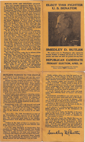 Flier courtesy of the Butler family An election flier from an unsuccessful - photo 6