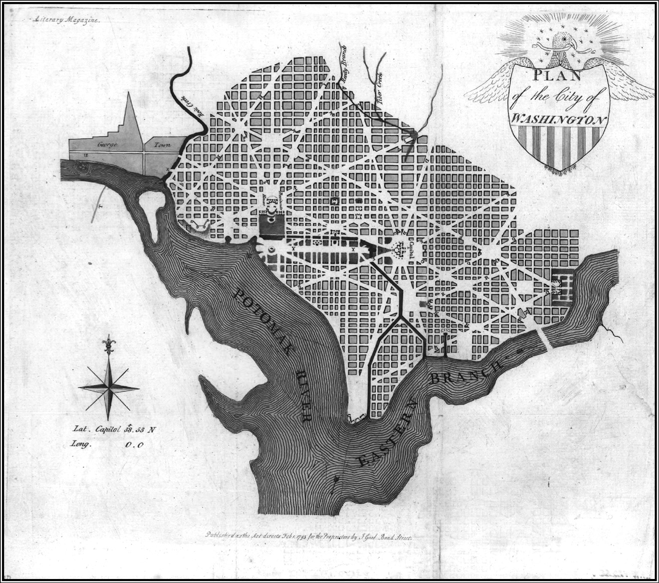 Peter Charles LEnfants 1791 plan titled in the cartouche Plan of the city - photo 3