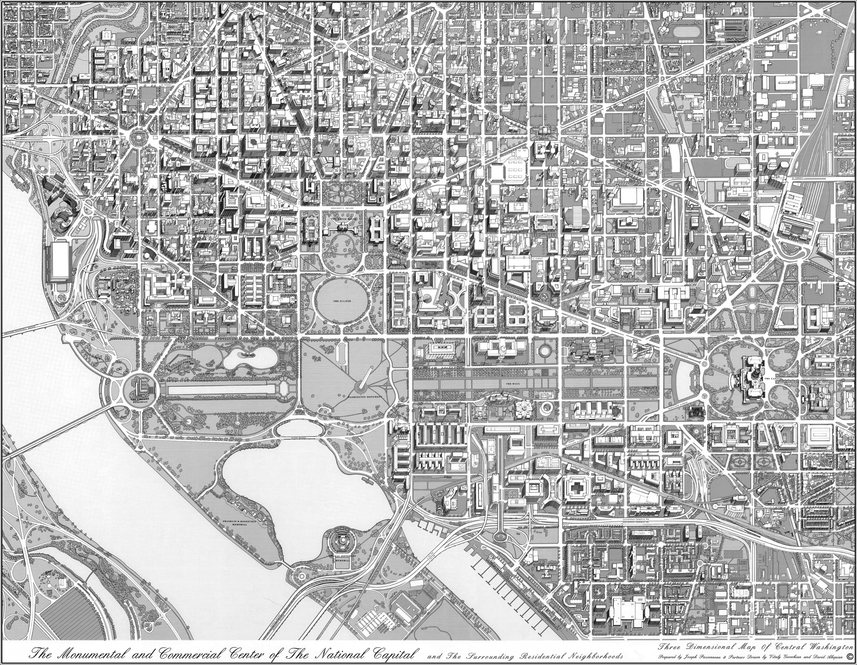 Joseph Passonneaus 1996 three-dimensional map of central Washington The - photo 5