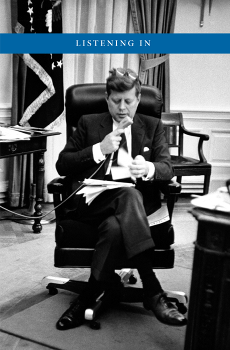 PRESIDENT KENNEDY SPEAKS INTO HIS DICTAPHONE IN THE OVAL OFFICE FEBRUARY 12 - photo 1