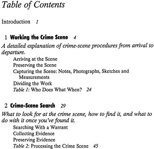 Scene of the crime a writers guide to crime-scene investigations - photo 2