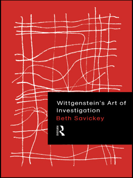 Savickey Wittgensteins art of investigation