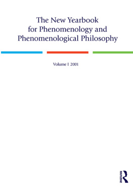 Misc. authors - The new yearbook for phenomenology and phenomenological philosophy. Volume I, 2001