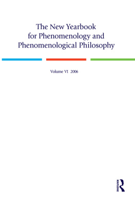M. Brainard - The new yearbook for phenomenology and phenomenological philosophy. Volume VI, 2006