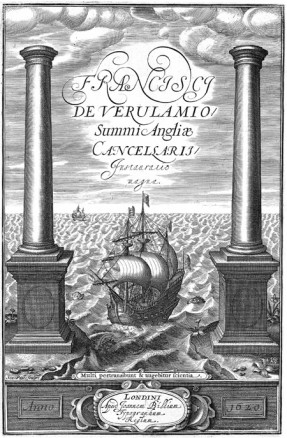 Title page of Francis Bacon Novum organum 1620 which shows a ship sailing - photo 2