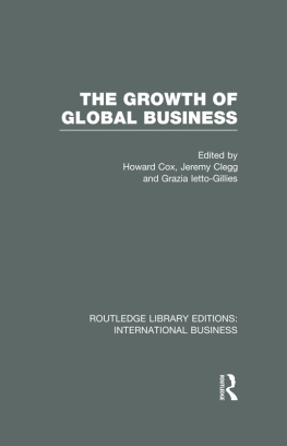 Howard Cox - The Growth of Global Business
