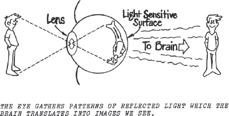 In the case of the camera the lens directs the patterns of light onto a - photo 4