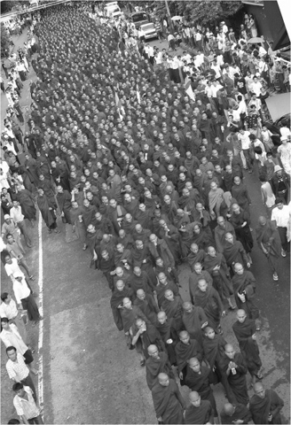 11 The sangha the monks of Burma protesting against the government during the - photo 13