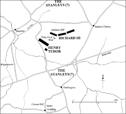 The traditional battle site with Richard III on Ambion Hill and Henry Tudor - photo 4