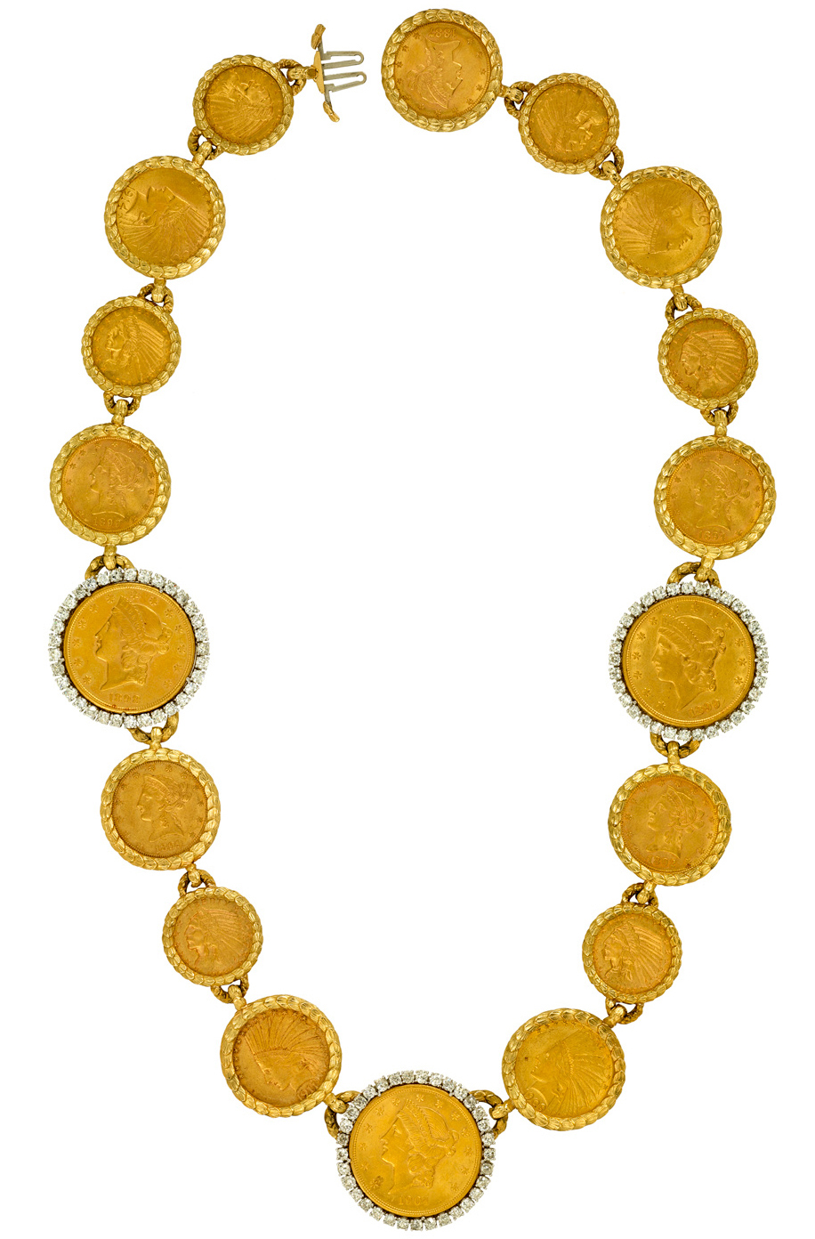 Figure 1 Gold coin necklace United States twentieth century Donated by - photo 5