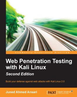 Juned Ahmed Ansari - Web Penetration Testing with Kali Linux