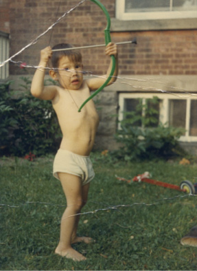 THIS IS THE THREE-YEAR-OLD ME THIS PERSON STANDING POISED WITH A BOW AND - photo 5