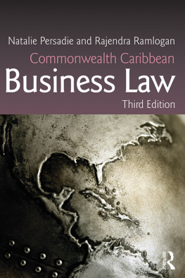 Natalie Persadie Commonwealth Caribbean Business Law