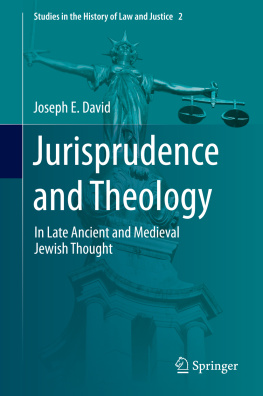 David - Jurisprudence and theology : in late ancient and medieval Jewish thought