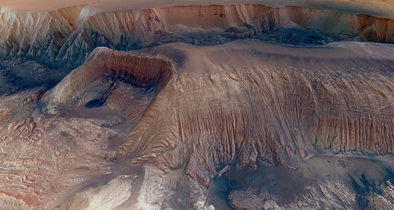 Fig 12 Hebes Chasma Mesa Imaged by the High Resolution Stereo Camera of - photo 2