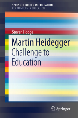 Hodge - Martin Heidegger : challenge to education