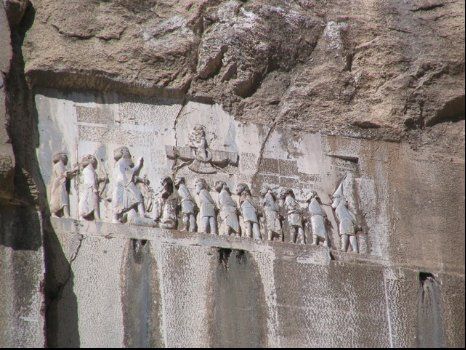 Closeup of Behistun Inscription The sheer neglect and destruction such as - photo 2