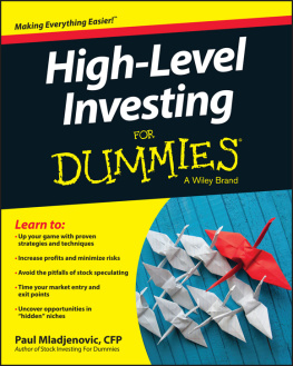 Paul Mladjenovic - High Level Investing For Dummies