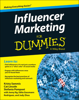 Kristy Sammis - Influencer Marketing For Dummies